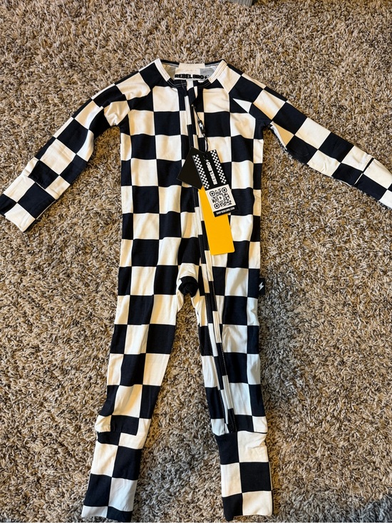 Rebel Bro Other - Rebel Bro Black & White Checks Zippy 6-12